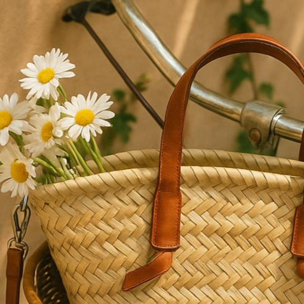 Handmade Boho Straw Tote Bag  – Chic Designer-Inspired Woven Rattan Shoulder Bag